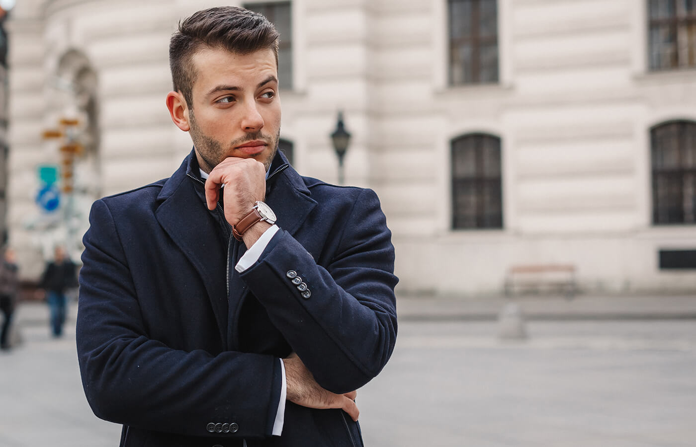 man in vienna with watch